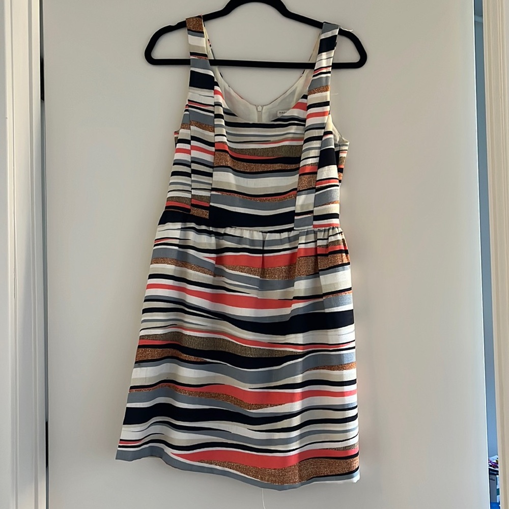 Striped Fit & Flare Dress